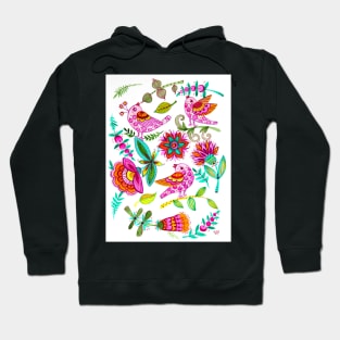 Spring Songs Watercolor painting Hoodie